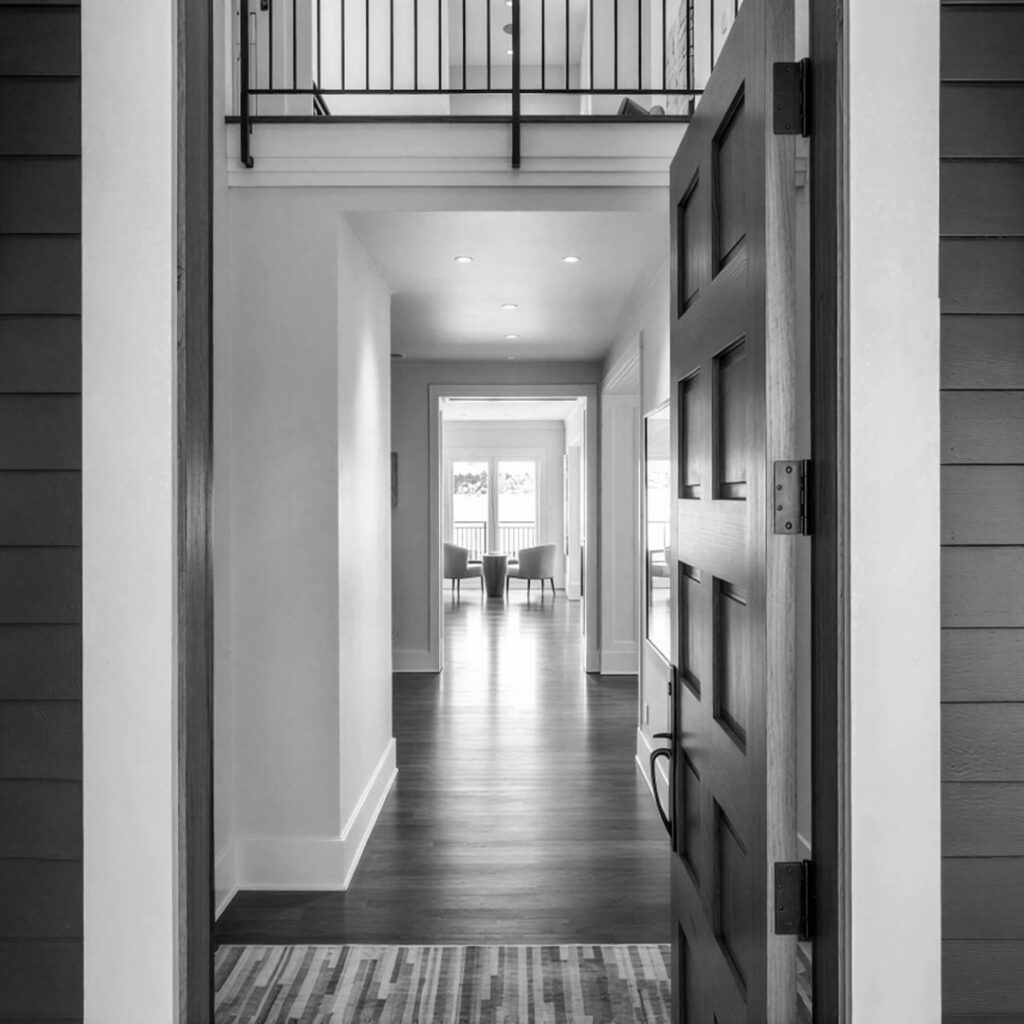 Eight foot tall oak door