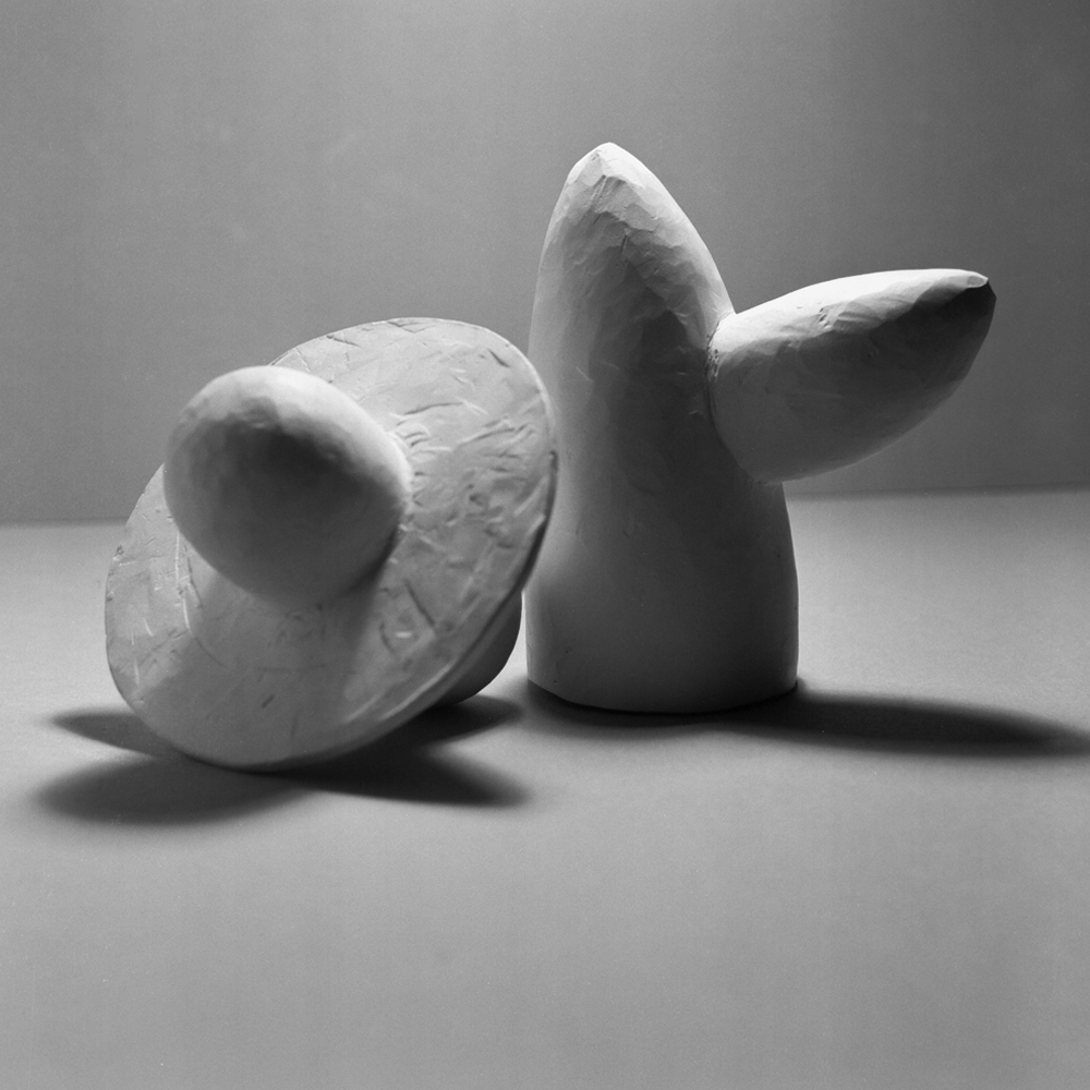 Porcelain carvings from the "Clay Pigeon" Series #4