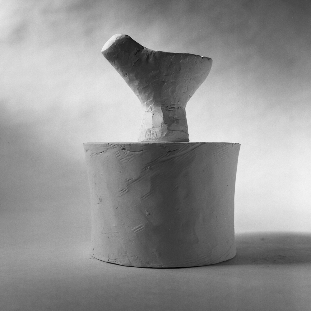 Porcelain carvings from the "Clay Pigeon" Series #6