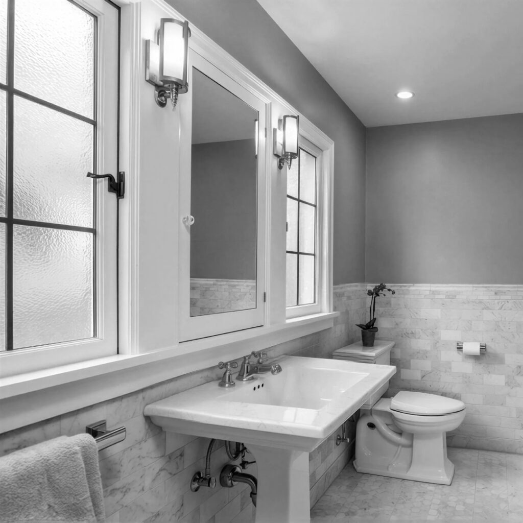 QUEEN ANNE PRIMARY BATHROOM WITH MARBLE